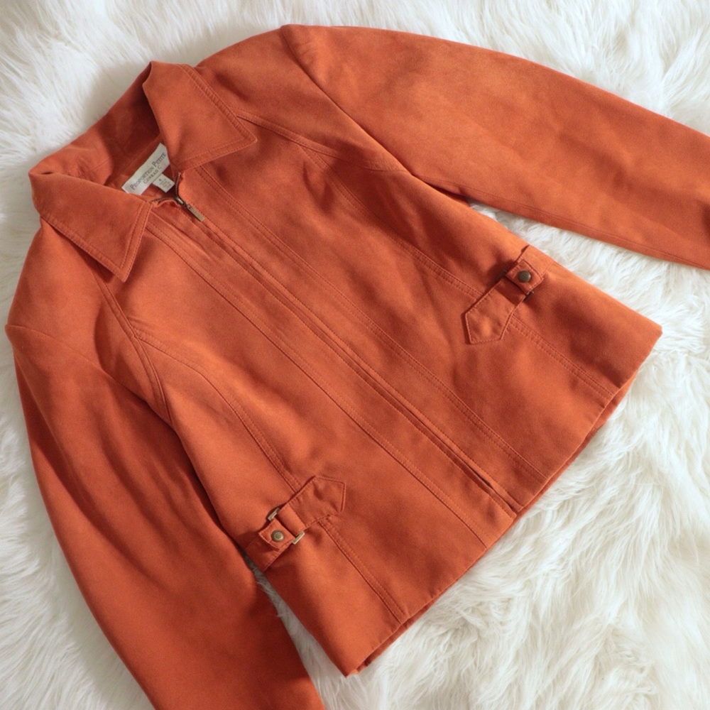 Conrad C Proportion Petite Orange Blaze Jacket SZ8